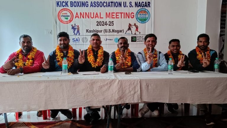 आज काशीपुर के पेटलनगर ड्रैगन मार्शल आर्ट्स अकादमी सभागार मैं जिला किकबॉक्सिंग एसोसिएशन ऑफ उधम सिंह नगर की जिला इकाई की बैठक का आयोजन किया
