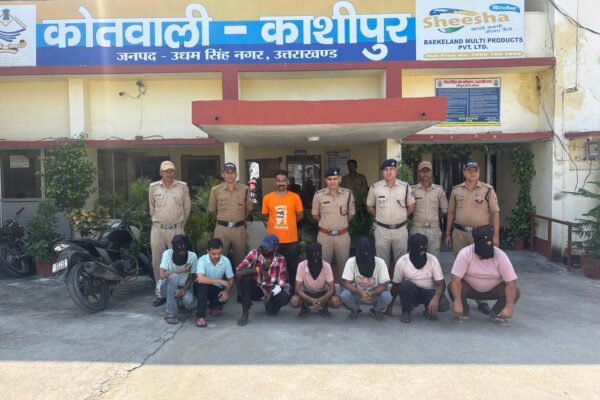 काशीपुर पुलिस ने सात वारंटियों को किया गिरफ्तार