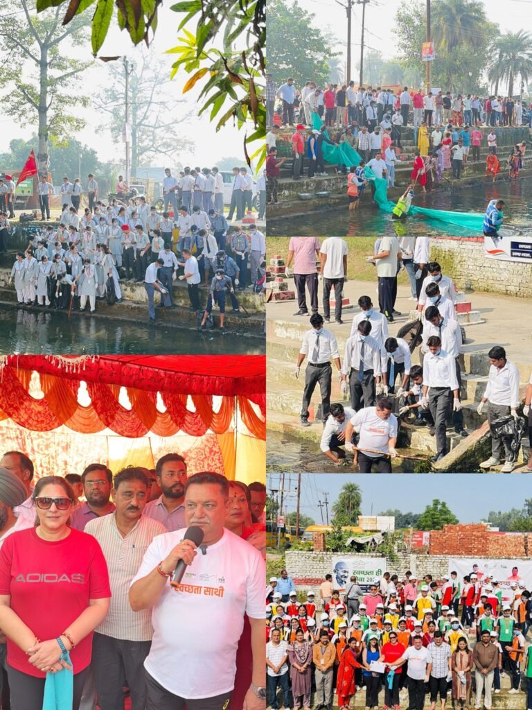 काशीपुर महादेव नहर सफाई अभियान में जुटे हजारों लोग, महापौर दीपक बाली ने युवाओं को बताया स्वच्छता क्रांति का वाहक